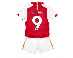Arsenal Gabriel Jesus #9 Hemmaställ Barn 2023-24 Kortärmad (+ Korta byxor)
